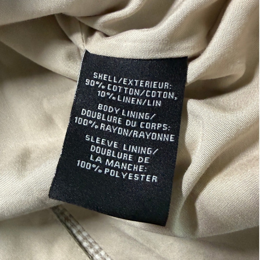 Bagatelle Collection Tan Gingham Patchwork Blazer… - image 9